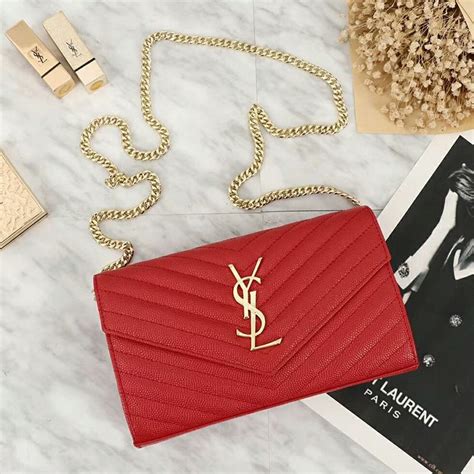 ysl wallet keyrings|YSL monogram chain wallet.